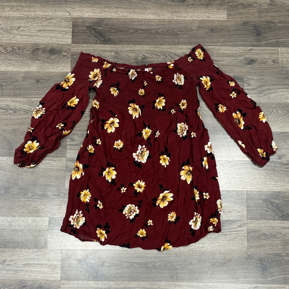 Floral Off-Shoulder Dress